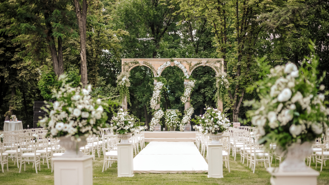 Floral Stage for Wedding