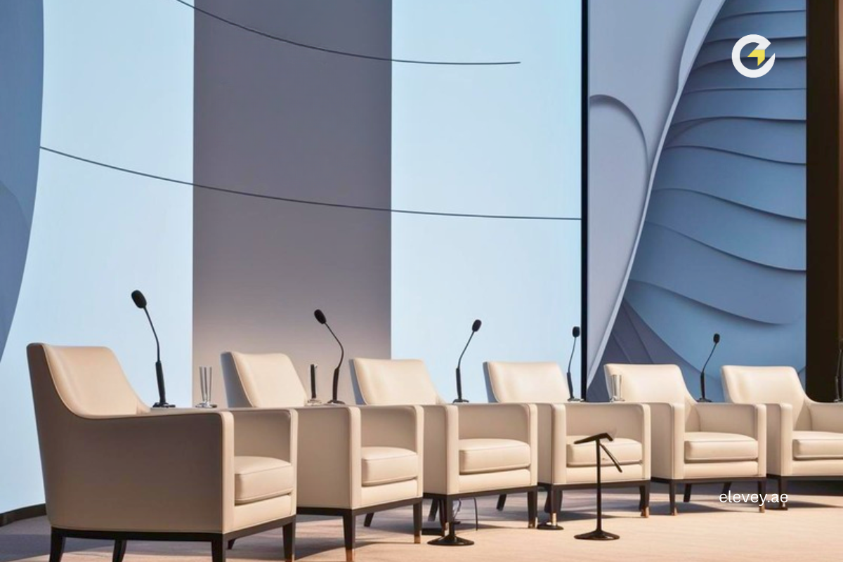 Panel Discussion, Premium Furniture Rental Dubai, Event Furniture Rental in Dubai
