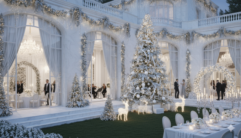 Luxury christmas Villa decor