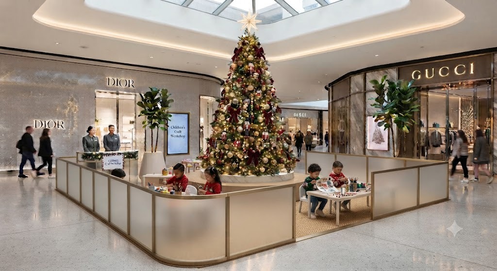 Christmas Decor kids activation in malls